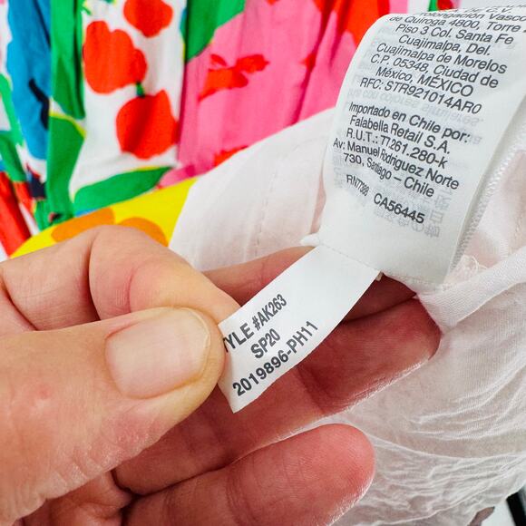 J.Crew Ratti Jardin Floral Tiered Popover Dress Size XL Party Dress with Pockets - Picture 6 of 8